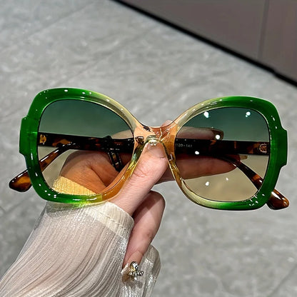 Oversized Oval Jelly Frame Sunglasses