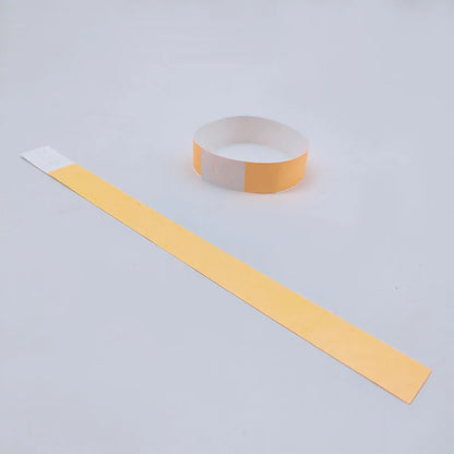 100pcs Colorful Neon Paper Wristbands Mixed Multicolor Waterproof