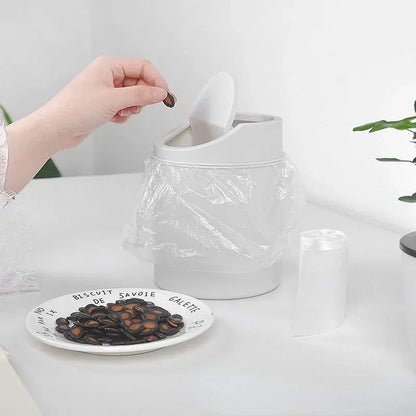 Mini Desktop Bin Small Trash Can Tube
