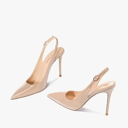 Sexy ultra-high heels leather shoes