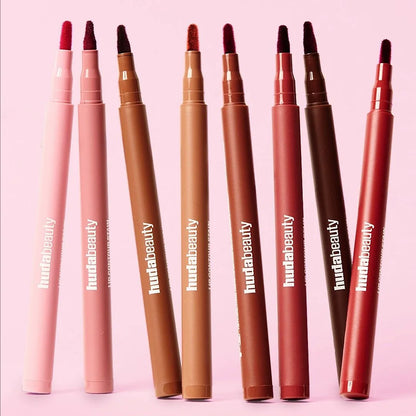 Velvet Brown Lip Liner Pencil Nude Matte Waterproof Non-stick Cup Cherry