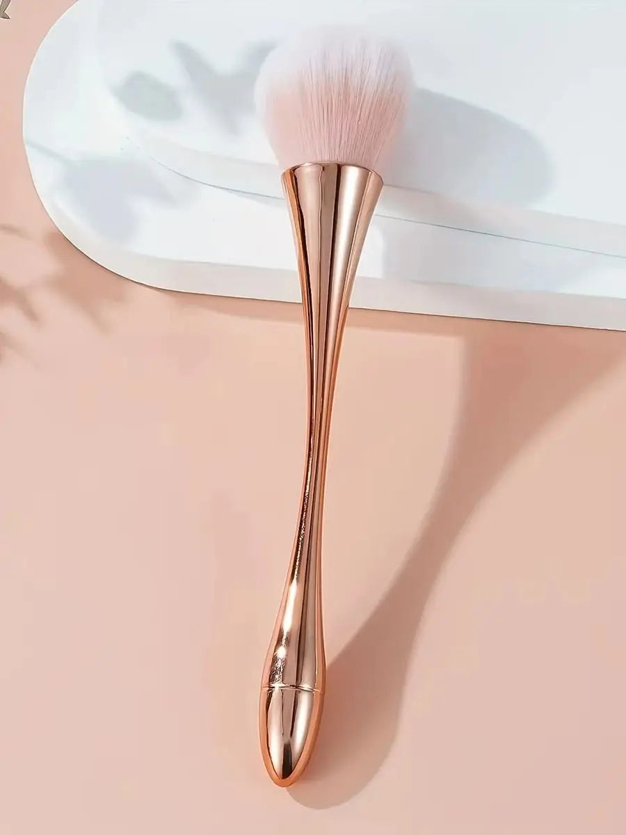 Rose Golden Fan Makeup Brush