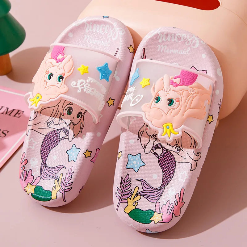 Mermaid Soft Bottom Non-slip Home Indoor Cute Princess Bathroom Slippers