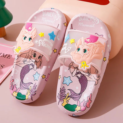 Mermaid Soft Bottom Non-slip Home Indoor Cute Princess Bathroom Slippers