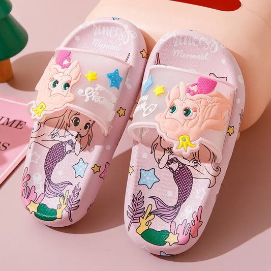 Mermaid Soft Bottom Non-slip Home Indoor Cute Princess Bathroom Slippers
