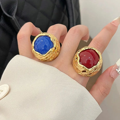 Pretty Geometric Big Finger Rings