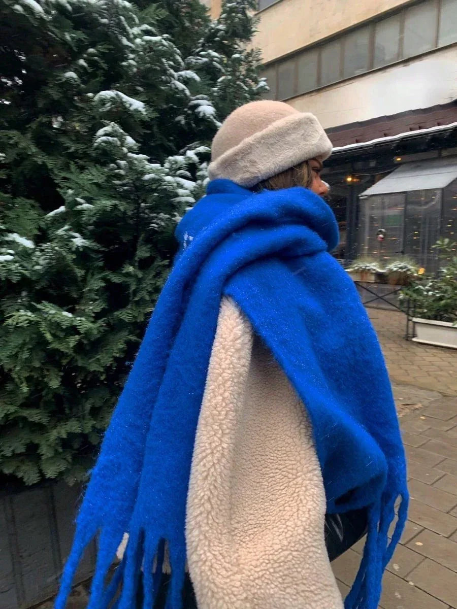 Luxury Cashmere Thickened Warm Shawl Scarf