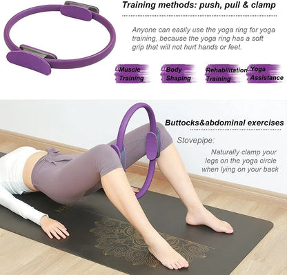 1Pcs Yoga Pilates Ring Non-slip Sports