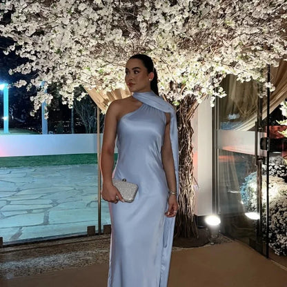 Off Shoulder Sleeveless Backless Slim Maxi Dresses