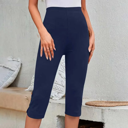 High-Waisted Elastic Seven-Foot Pants