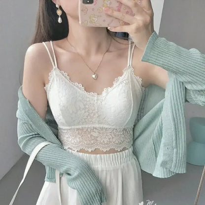 Sujetador push-up de encaje con flores, lencería sexy