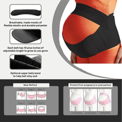 Pregnant Support Belly Band Back Belt Adjustable Waist Maternity Pregnancy