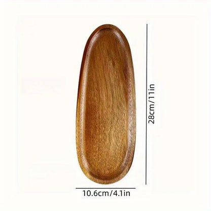 Japanese solid wood fruit plate