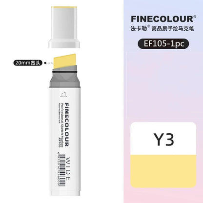 Finecolour 20mm Wide Markers Alcohol Line Sketching Art Markers Pen