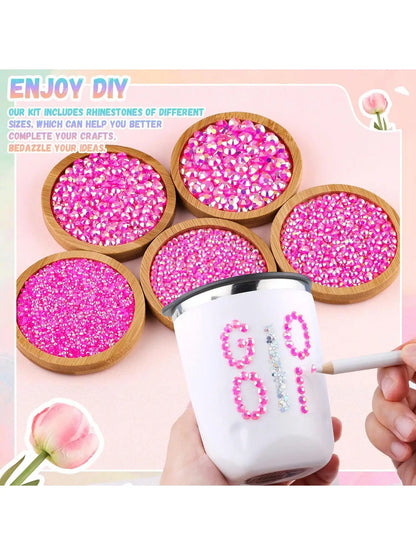 28 grid 3/4/5mm mixed color Jelly/resin drill rhinestone se