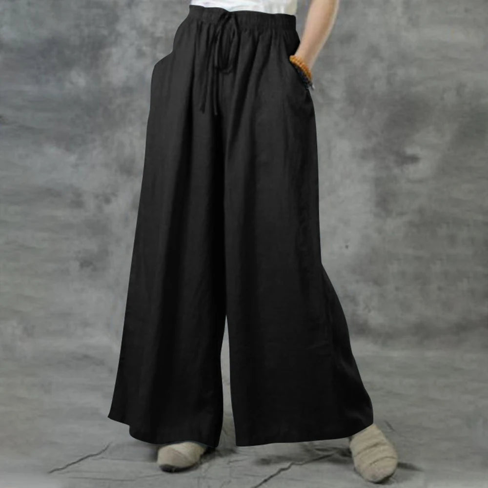 Wide Leg Korean Trousers