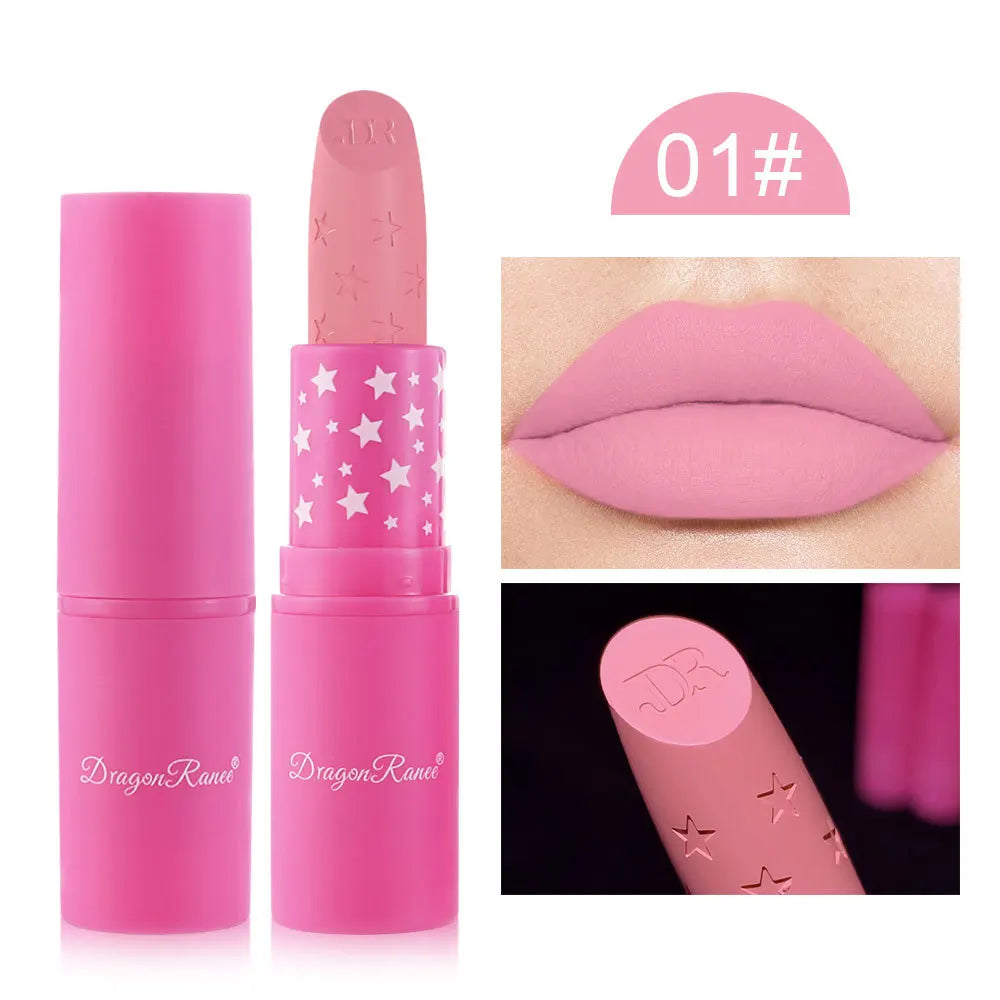 9 Colors Waterproof Rose Red Velvet Matte Lipstick