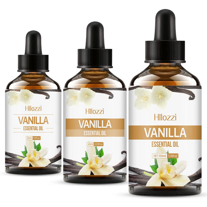 100ml/60ml/30ml Vanilla Essential Oil Hydrating and Moisturizing Skin Care