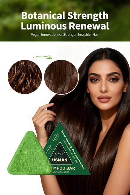 120g Usman Grass Herbal Shampoo Soap Hair Loss Treat Hair Growth Hair Care