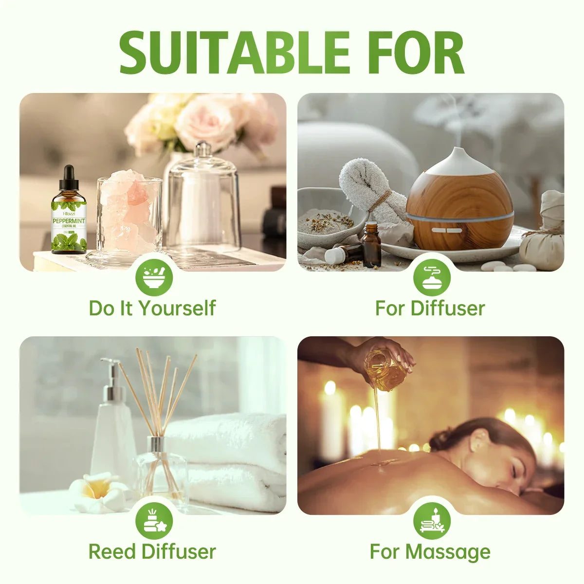 100ml/60ml/30mlPeppermint essential oil