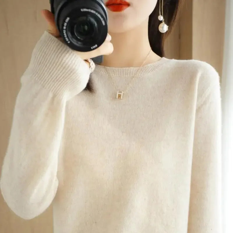 Thin Round Neck Pullover