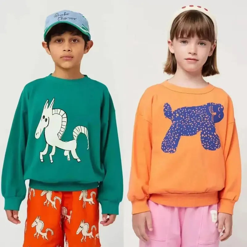 Sweatshirts Long Sleeve Tops Cartoon Baby Hoodies