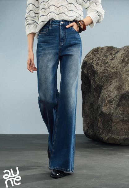 Denim Autumn New Retro Lycra Micro Flare Pant Jeans
