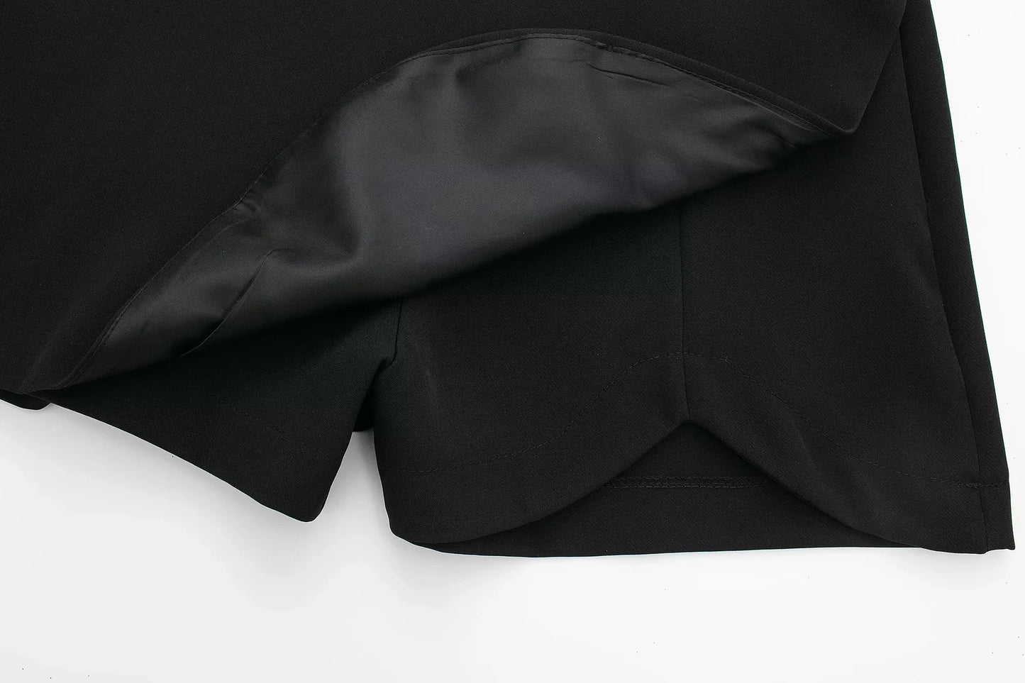 Falda marrón de talle alto