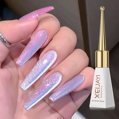 3pcs Pink Cat Eye Gel Nail Polish & Magnet Tools Set