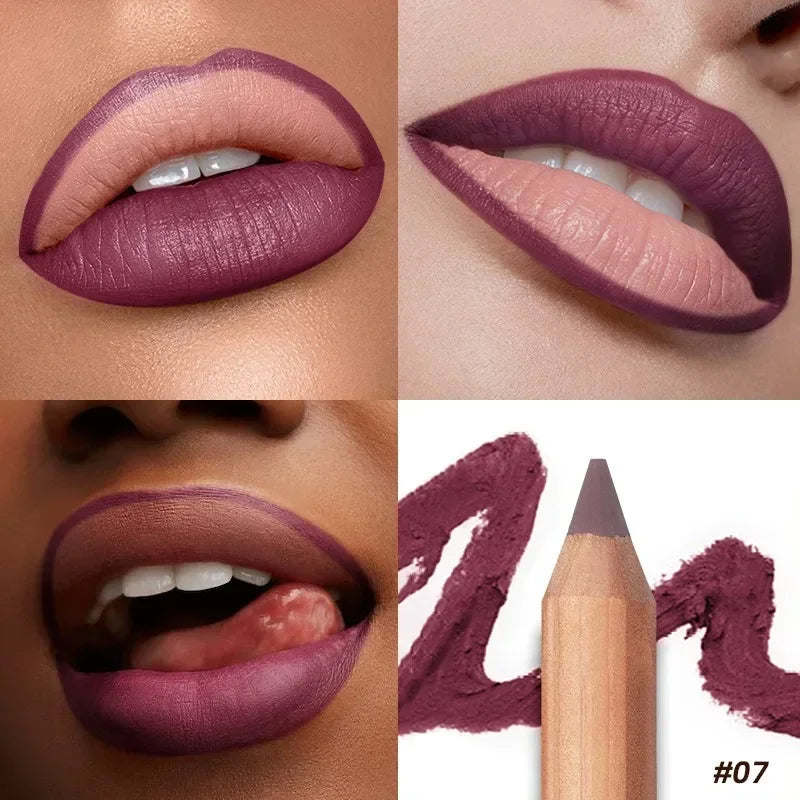 Matte 8-colors Lip Liner Pencil Lip Contour Lipstick Waterproof Lipliner Makeup