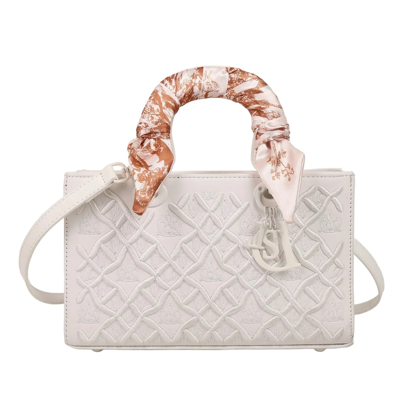 Silk scarf small square bag