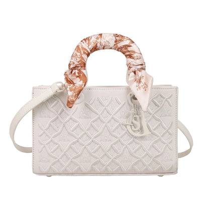 Silk scarf small square bag