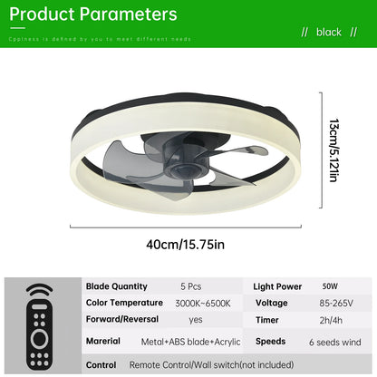Ceiling Fan (With Lighting) Silent LED Dimmable Ceiling Fan