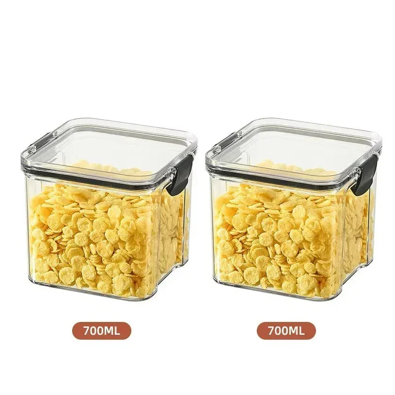2/4PCS Sealed Jars Sets Stackable Grain Storage