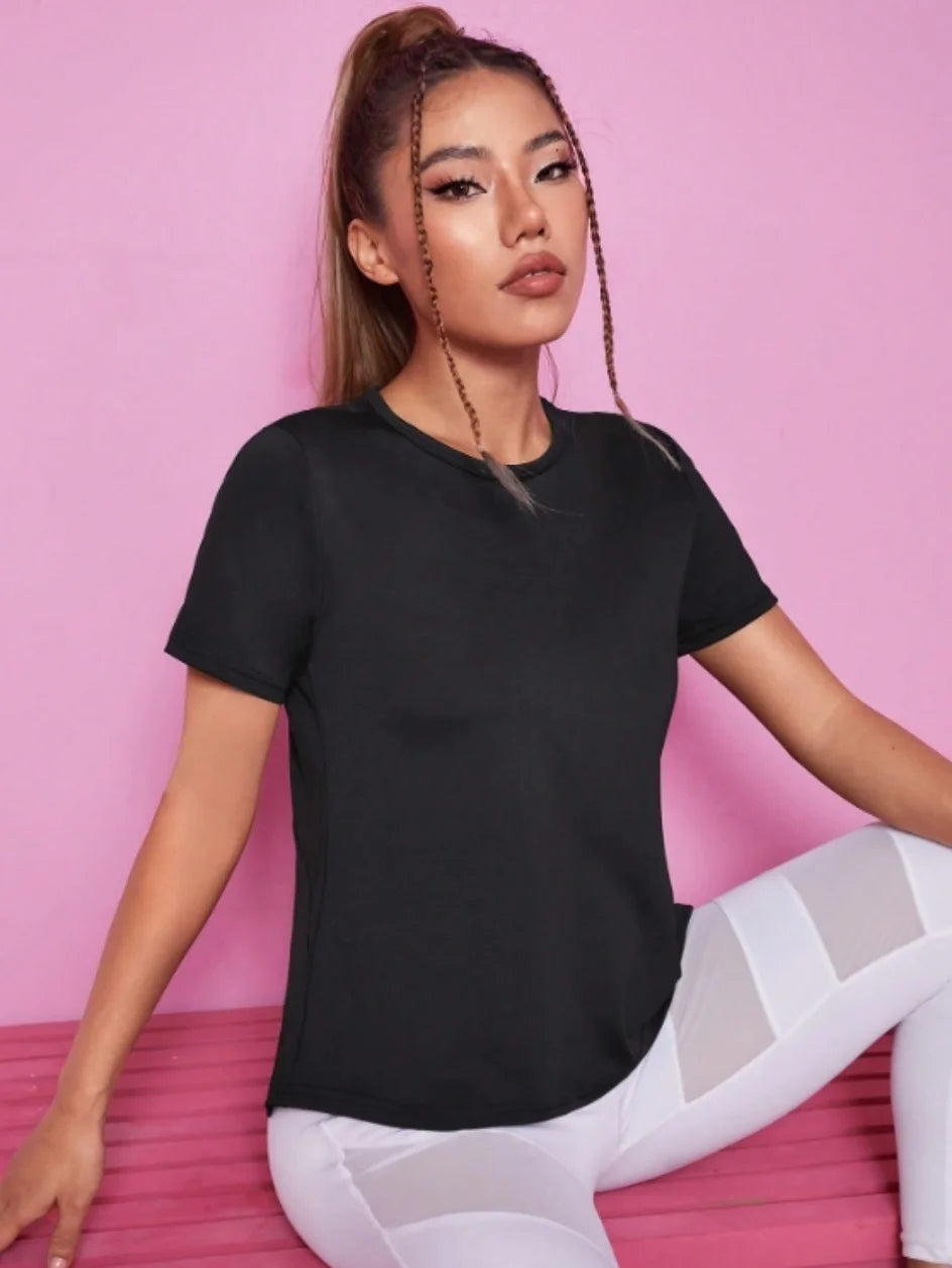 Yoga outfit sports fitness short sleeved T-shirt