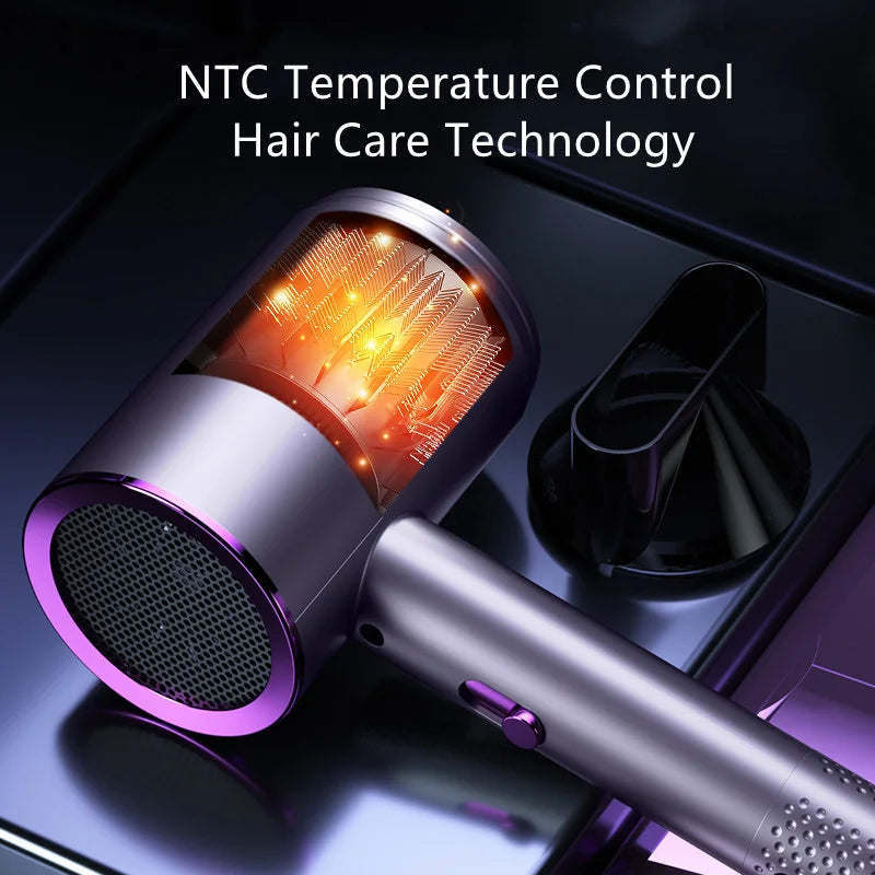 High Speed Hair Dryer Professional Salon Fast Drying Brushless Motor Negative Ionic