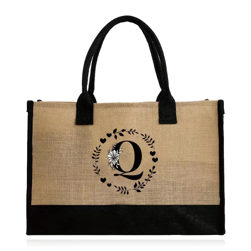 Large Capacity Grocery Letter Pattern Bags
