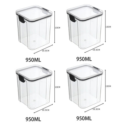 5Pcs Sets Sealed Jar Food Storage Box