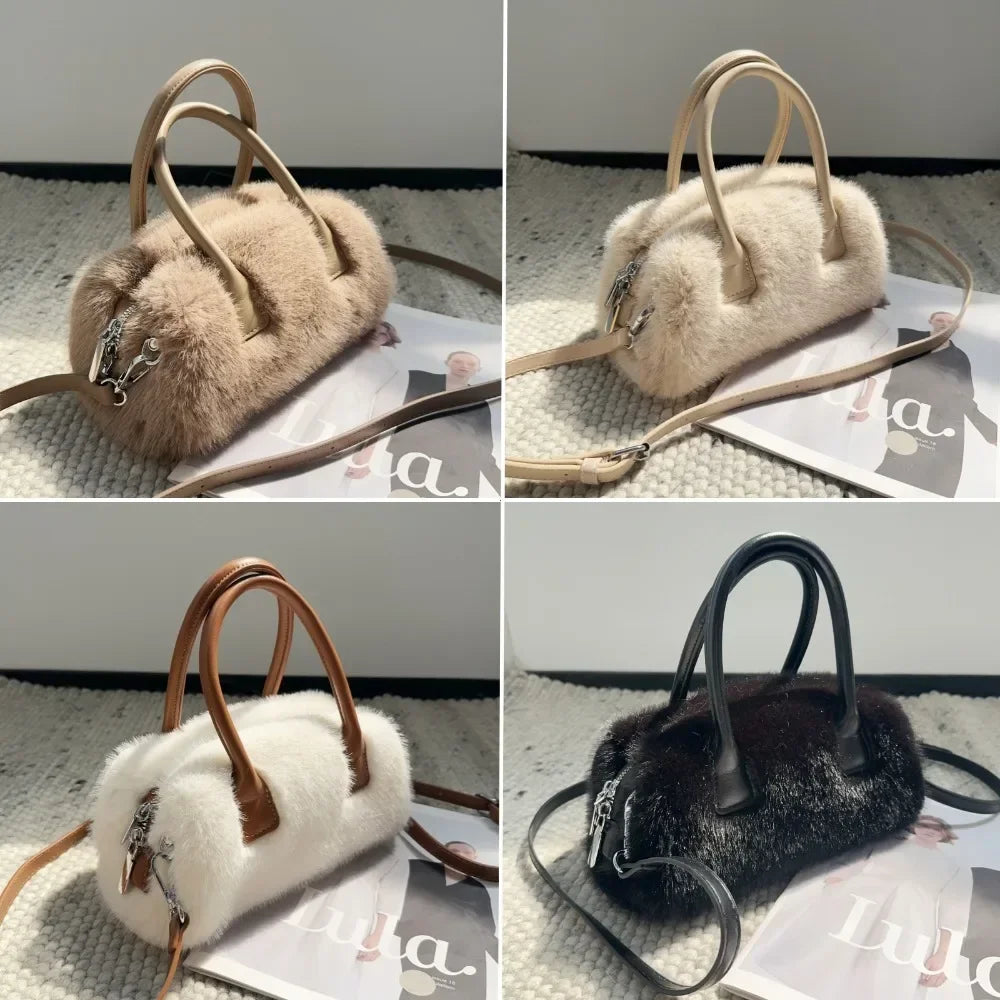 Faux Fur Crossbody Furry Fluffy Handbags