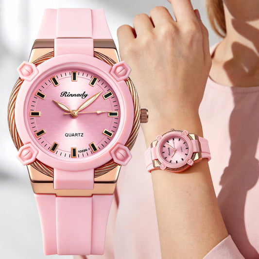 Temperament Casual Silicone Quartz Watches