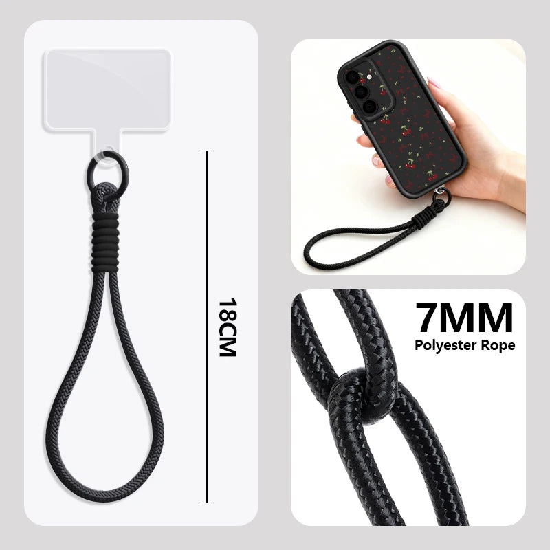 Little Cherry Pattern Lanyard Phone Case For Samsung Galaxy Edge Soft Strap Cover