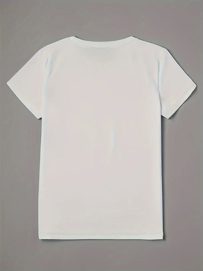 "Love" Leopard Heart Pattern T-shirt