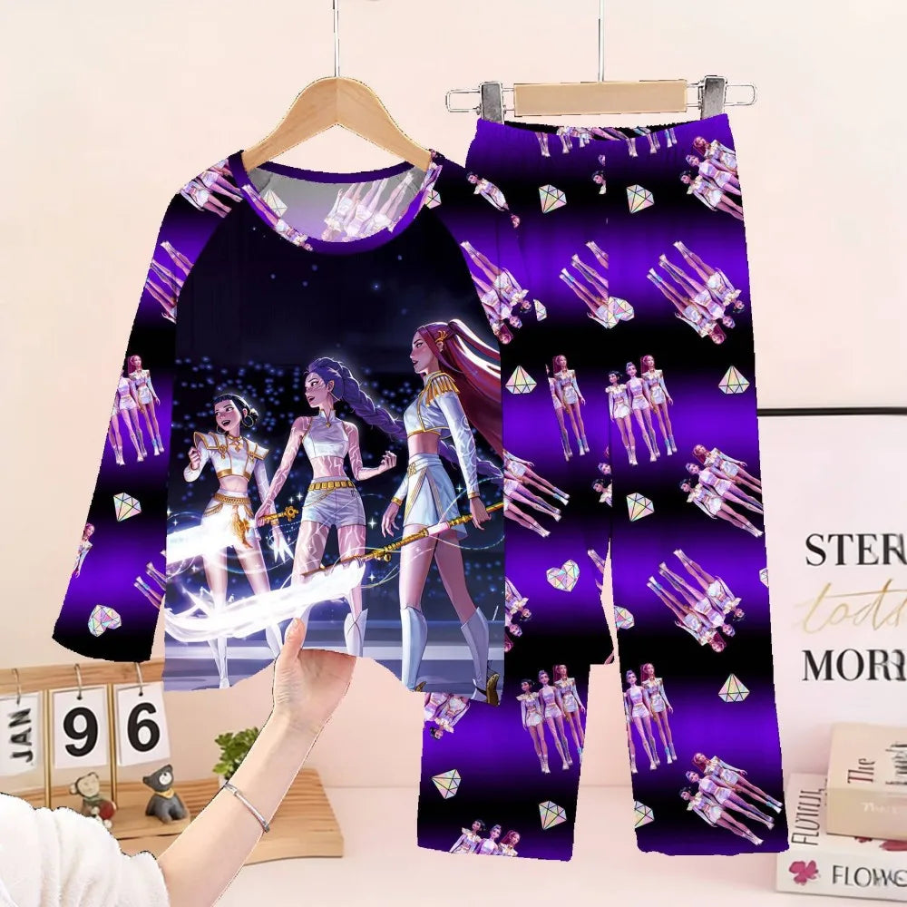 Pajamas Kpop Long Sleeve Sleepwear Pyjamas