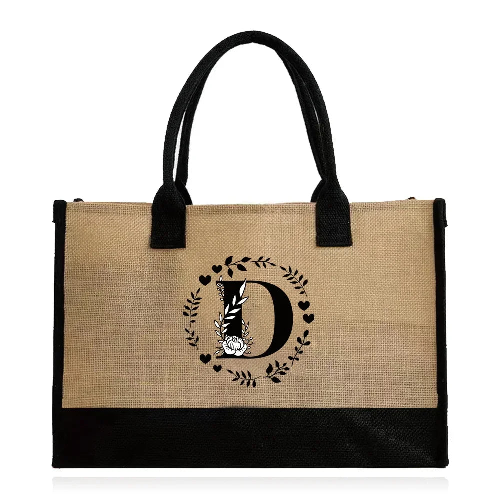 Large Capacity Grocery Letter Pattern Bags