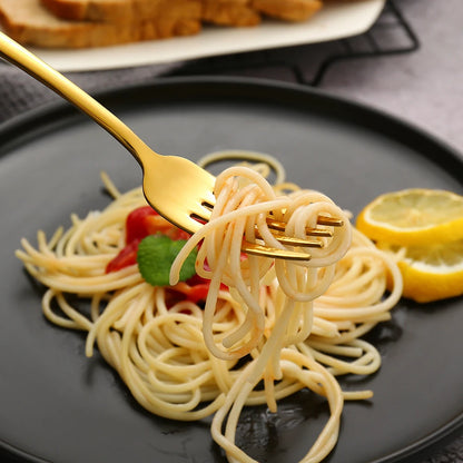 5Pcs Luxury Tableware Stainless Steel Knife Fork Spoon Cutlery Set