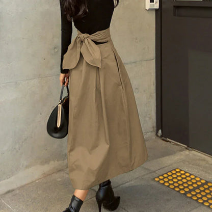 Korean Big Swing Long Slim Skirts