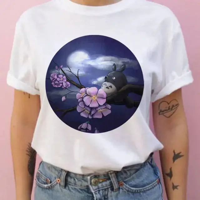 Short-sleeved Studio Ghibli Totoro T-shirt