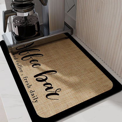 Hot Coffee Machine Rug Water Absorbing Pad