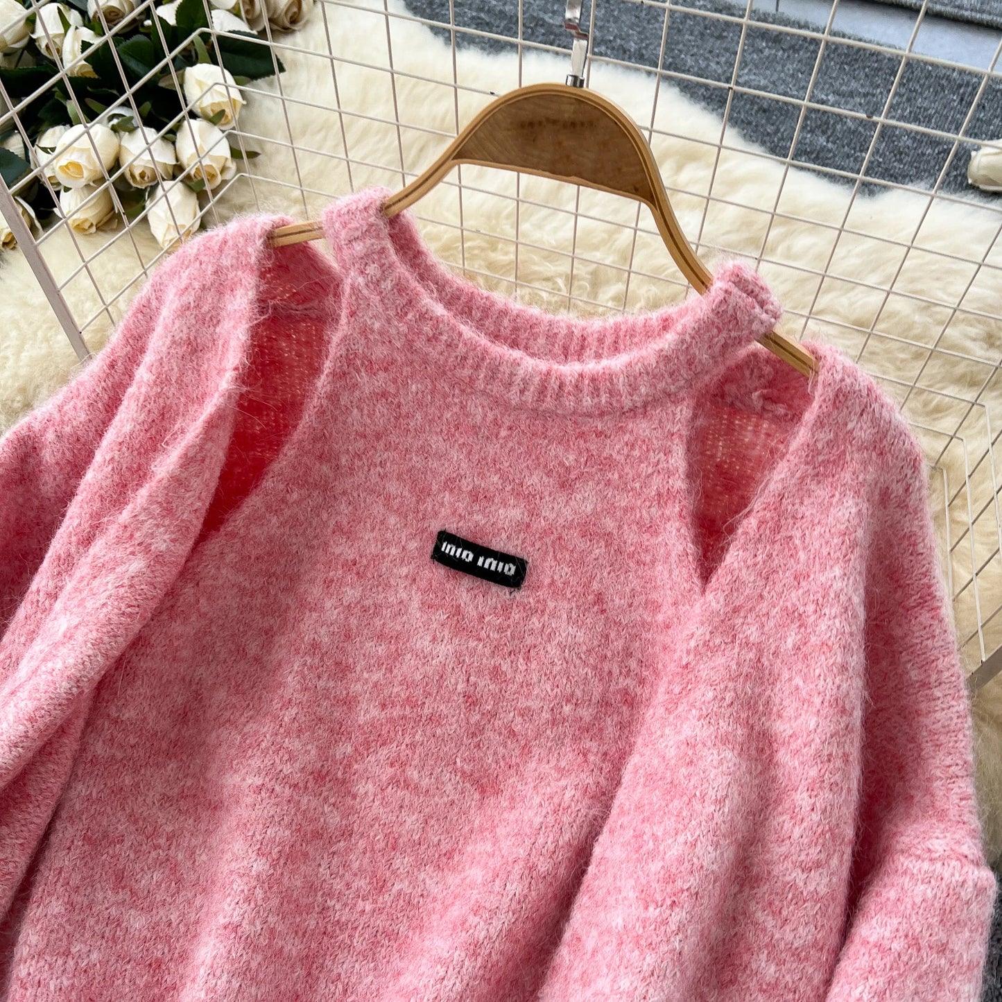 Suéter de cachemir de manga larga