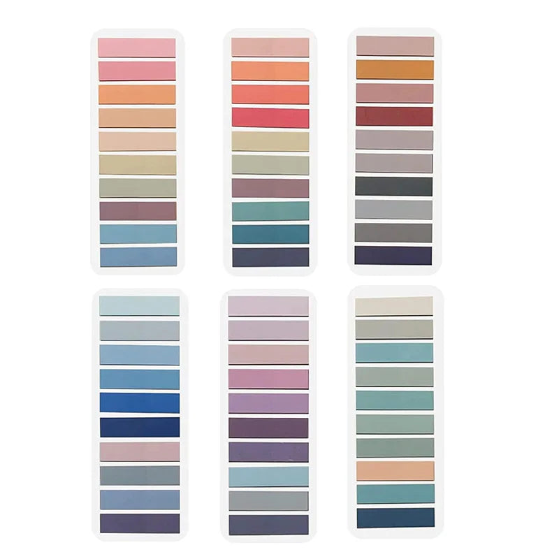 Morandi Colors Sticky Note Tabs for Book Annotation